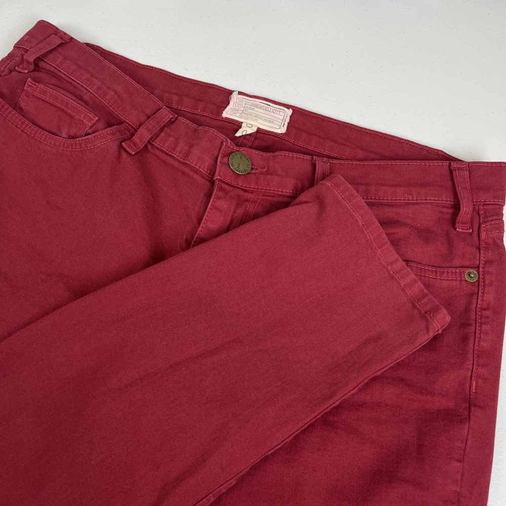 Current Elliot Jeans Women's Size 32 Red Skinny Comfort Casual Simple‎